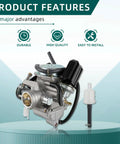 GY6 150Cc Carburetor 26mm Intake for scooter go kart 4 stroke engine replacement part, image showing features: durable, high quality, easy to install