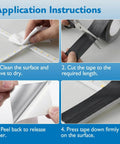 Application instructions for Heavy Duty Aluminum Foil Tape For HVAC Duct Sealing And Insulation Repair 2 Inch By 27 Yard