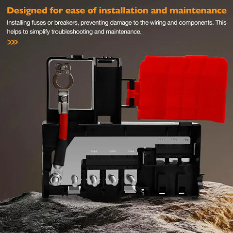 Badass Heavy Duty Battery Distribution Fuse Block Replacement Fits Chevy Silverado Gmc Sierra Cadillac Escalade Yukon Tahoe Suburban Factory Oem 84354716 22985570 showing interior features for easy installation.