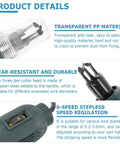 Close-up of Portable 75W Magnet Wire Stripper And Paint Scraper Handheld Tool with transparent material and tungsten steel head