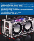 Radio DIY Soldering Kit Dope For Advanced Audio Projects With Transparent Acrylic Speaker Shell High Power Speaker