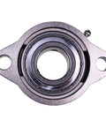 Flanged Auger Bearing Replacement For Buyers Saltdogg SHPE0750 SHPE100 SHPE1500 SHPE2000 Series Beefy Heavy Duty Compatible With Part Numbers 1411000 3007000 3018919 61165, steel bearing with two-bolt flange