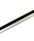 24 Inch Extruded Aluminum Cutting Rule Ruler Gauge With Non Slip Rubber Backing Pro Grade Handyman Friendly One Sixteenth Inch Graduations Hanging Hole Durable Precision Tool For Carpentry Metalworking And DIY Projects, angled view