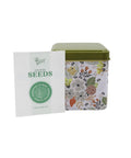 Herbal Tea Garden Starter Kit With Lavender Chamomile And Lemon Balm Seeds In 3 Square Tin Planters