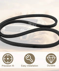 VW Aircooled Stock Size Drive Belt For Dune Buggy Builds And VW Engines 9.5 Inch Wide 905 MM Long Heavy Duty Mechanical Power