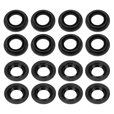Front Upper And Lower A Arm Bearing Seal Shaft Rebuild Repair Kit Two Sided For ATV KFX450R KFX700 seals displayed