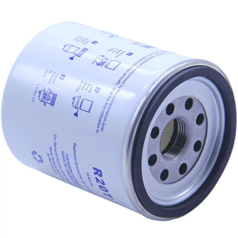 Close-up of 10 Micron Fuel Filter Water Separator Elements Replaces R20P 33432 P551821 BF46022O 857633 for Boat Diesels