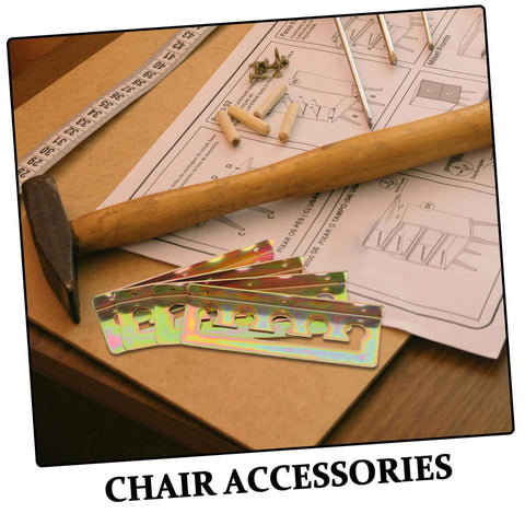 Adjustable Folding Chair Bracket Kit For Recliners And Lounge Chairs with tools and instructions on a table.