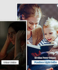 Mother and child reading with Rechargeable Emergency Light Bulbs With 1500mAh Battery Backup For Power Outages