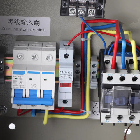 PID Temperature Controller For Heavy Duty Industrial 3 Phase 15KW 380V Digital Display Box With Integrated Components For Oven Curing Machine Temperature Regulation And Precision Thermostat Control wiring inside control panel