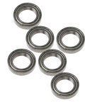 Beefed-Up Lightweight Steel Ball Bearings 15x24x5mm for 1/7 RC Cars and ZD Racing MX-07, shown in a set of six.