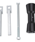 Heavy Duty Boat Trailer Roller Kit 7.48 Inch hot dipped galvanized bracket, bolt, and black nylon roller for boat trailer support