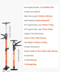 Sturdy Telescopic Support Pole For Cabinets, 2-Pack Steel Third Hand Tool adjustable length poles with a 154 lbs capacity for shelf support.