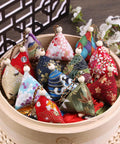 10 Pack Mugwort Triangle Sachets With Tassels Dragon Boat Festival Zongzi Shape Home Decor Bags Premium Cotton Fabric Fresh Herbal Aroma