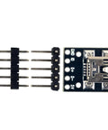 Mini USB Breakout Board Female Connector 5 Pins 0.1 Inch Pitch 150 Mils PCB Converter Board With Straight And 90 Degree Pin Headers Pack Of 10