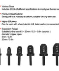 Top Quality 6 Piece Copper Pipe Swaging Drill Bit Set With Triangle Handle Tube Expander Tool Kit For Air Conditioning And Conduit Work Featuring various sizes of strong steel drill bits.