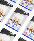 Packaging of Two Pack Half Inch Tube Outer Diameter To Three-Eighths Inch NPT Push To Connect Air Brake Fittings DOT Certified Brass