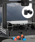 Sixteen Piece Silicone Heatbed Mount Set For 3D Printers Includes 0.63x0.63 And 0.63x0.71 Inch Leveling Pads, multicolor set