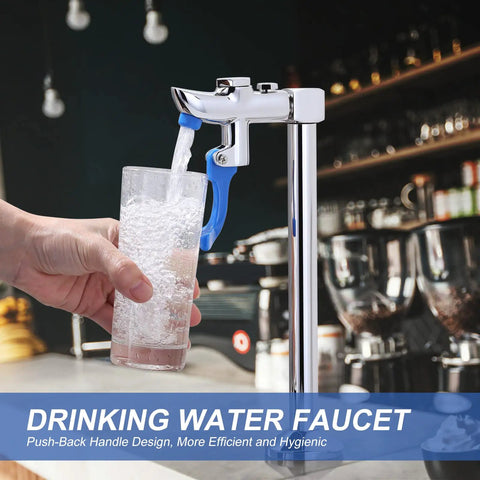 Self Service Glass Filler Faucet For High Traffic Bars Hotels Cafes 9 Inch Deck Mount Water Filler Station Stainless Steel Drinking Faucet For Fast Refills And Clean Water