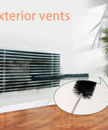 Long Flexible Dryer Vent Cleaning Brush With Wood Handle For Lint Removal And Debris Cleanup 28.7 Inch Pro Grade Vent Cleaner Tool
