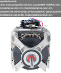 Top Drawer Dryer Drive Motor Replacement Fits Samsung Lineup Heavy Duty DC31 00055G front view showing motor design and connectors.