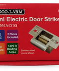 Enforcer Mini No Cut Electric Door Strike Fail Secure For Cylindrical Locks Fits Metal And Wood Doors 1000 Pound Holding Force