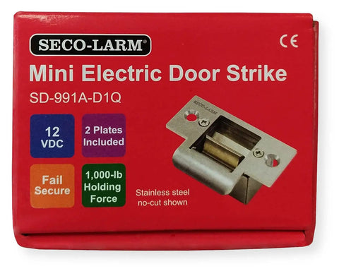 Enforcer Mini No Cut Electric Door Strike Fail Secure For Cylindrical Locks Fits Metal And Wood Doors 1000 Pound Holding Force