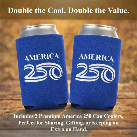 America 250th Celebration Beverage Cooler Set Of 2 Navy Insulated Drinkware For Parties And Tailgates Premium Neoprene Keeps Drinks Cold Longer Perfect For Fourth Of July Festivities