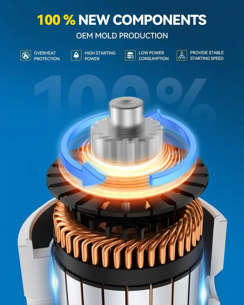 Close-up of internal components highlighting 35 Amp 12 Volt One Wire Chevy Mini Alternator Replacement 12180N performance features.