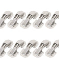 10 Pack No Drill Bridge Shaped Cabinet Hinges For 3 Inch Doors Easy Install Cupboard Hinges For Kitchen Cabinets Closets Bookcases
