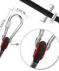 Close-up of 10mm Static Rock Climbing Rope 35ft With Carabiner for Outdoor Safety