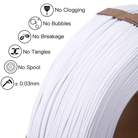 Top Shelf White Plaplus 3D Printer Filament Refill 175Mm Spool Free Format 03MM Accuracy One Kilogram Built For Bambu Lab Ams For Dead On Precision And Hella Smooth Printing