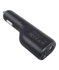 No Drama 36W Car Charger For Microsoft Surface Pro And Laptop Fast Charging Adapter With Usb Port, side view with USB port.