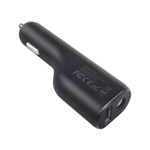 No Drama 36W Car Charger For Microsoft Surface Pro And Laptop Fast Charging Adapter With Usb Port, side view with USB port.
