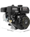 Beast 212cc Gas Engine With 7.5HP 3600 RPM OHV Air Cooled Pull Start Powerhouse side view dimensions visible