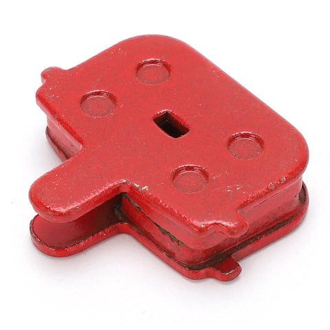 Red resin semi-metal brake pad for 4 Pairs Resin Semi Metal Brake Pads Replacement For Electric Vehicles And Mountain Bikes Go To Quiet Braking