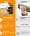 Comparison of 8 Pack Heavy Duty 4x4 3-Way T Brackets with other T Brackets, highlighting steel quality and rust resistance.