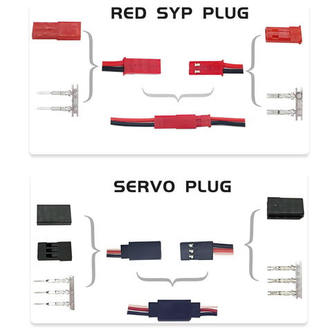 All In One RC Connector Kit For RC Models Diy Featuring T Plug EC3 XT60 Servo Plugs And Crimp Pins With 14 AWG Silicone