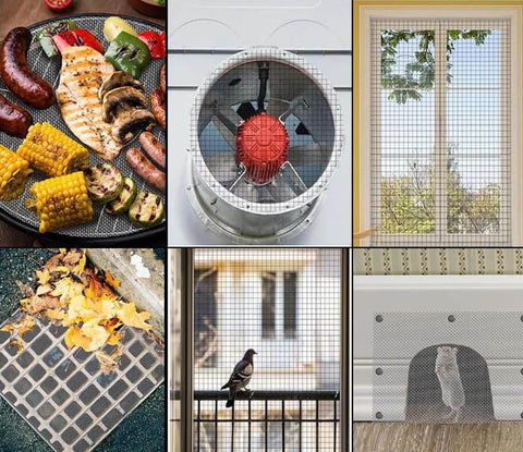 Rugged 304 Stainless Steel Wire Mesh Screen 15.7 Inch By 47.2 Inch With 1mm Holes And 20 Mesh Rust Proof And Heat Resistant for various uses