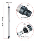 Close-up of Pneumatic Air Cylinder MAL 16x300 with 16mm Bore and 300mm Stroke showing Y connector and fittings, aluminum alloy body.