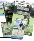 Golf Cheat Sheets Pocket Guide: 175 Plus Quick Reference Tips featuring pitching technique with golfer illustration