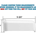 Ultra Durable Whirlpool Dryer Door Handle Replacement Fits W10861225 AP5999398 PS11731583 W10714516 size diagram