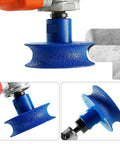 3 Inch Diamond Grinding Wheel Five Eighth To Eleven Thread U Shaped Stone Polishing Tool For Angle Grinders on a rotary tool.