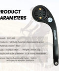 Out Front Bike Computer Mount For Garmin Edge XOSS G iGPSPORT And More With GoPro Adapter Fits 31.8mm To 35mm Handlebars product image