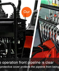 Compact Hydraulic Digger pipeline protection vs unprotected comparison