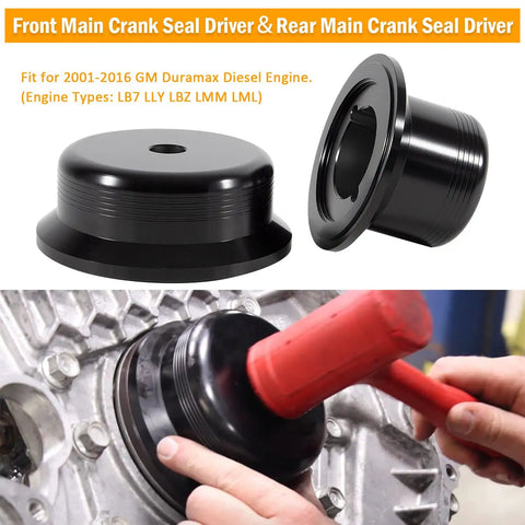 6.6L Diesel Main Crankshaft Seal Driver Kit Front And Rear Seal Installer For 2001 To 2016 GM 6.6L Engines LB7 LLY LBZ LMM LML
