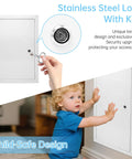 Heavy Duty Thick Steel Access Door For Drywall 24X36 Inches with stainless steel lock and key for secure access.