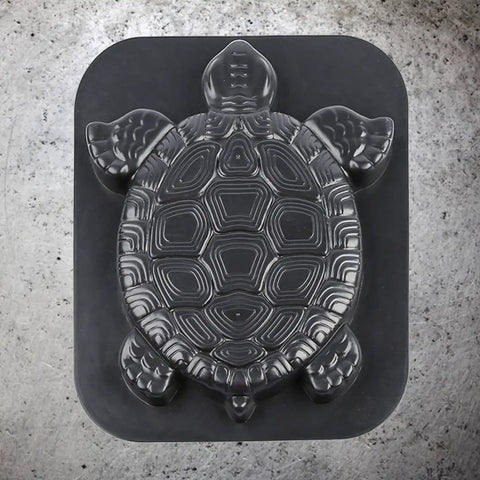 Turtle Shaped Stepping Stone Mold For Concrete No Fuss DIY Path Maker Garden Lawn Driveway Paving Paver Black Durable ABS Material