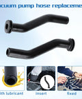 Rugged Vacuum Pump Hose 596163 Replacement 4 Pack for Small Gasoline Engines and Lawn Mowers, easy install illustrated.