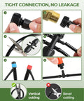Steps to assemble DIY Drip Irrigation Kit For Garden Watering 230 Feet Setup With 40 Adjustable Sprinklers And Tubing Hose